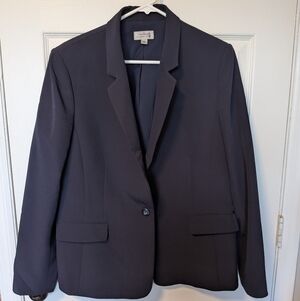 GU Tahari Midnight Blue Blazer